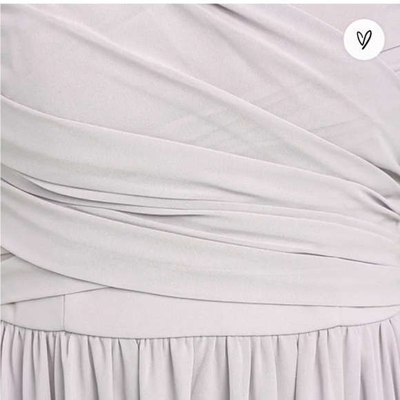 Lulu’s All Afloat Light Grey Strapless Maxi Dress Size Medium - Picture 6 of 11